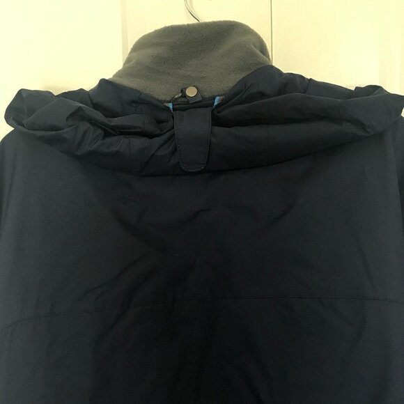 Columbia navy Interchange jacket with zip in/out gray fleece lining jacket, L - Picture 8 of 9